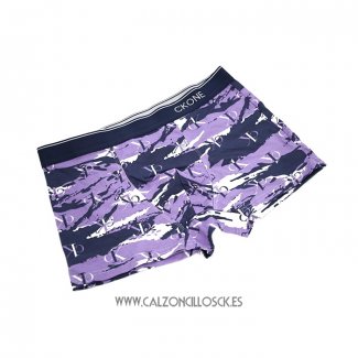 Boxer Calvin Klein Hombre CK One Prints Colors Violeta