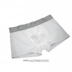 Nuevo Boxer Calvin Klein Hombre Steel Blateado Blanco