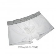 Nuevo Boxer Calvin Klein Hombre Steel Blateado Blanco