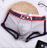 Nuevo Boxer Fila Hombre Gris Negro